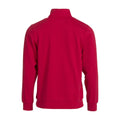 Red - Back - Clique Unisex Adult Basic Half Zip Sweatshirt