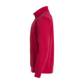 Red - Side - Clique Unisex Adult Basic Half Zip Sweatshirt