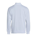 White - Back - Clique Unisex Adult Basic Half Zip Sweatshirt