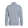 Grey Melange - Back - Clique Unisex Adult Basic Half Zip Sweatshirt