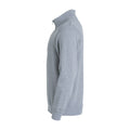 Grey Melange - Side - Clique Unisex Adult Basic Half Zip Sweatshirt