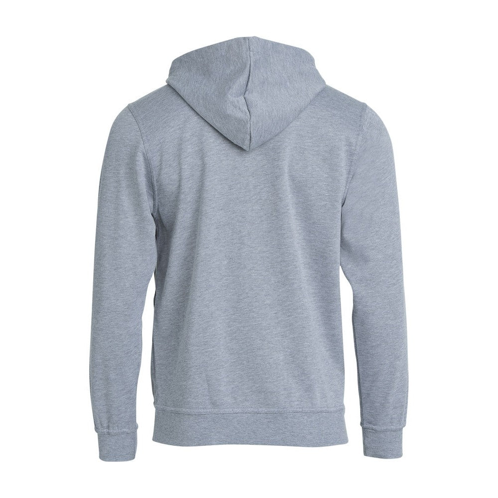 Grey Melange - Back - Clique Childrens-Kids Basic Hoodie