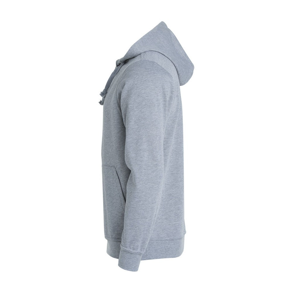 Grey Melange - Side - Clique Childrens-Kids Basic Hoodie