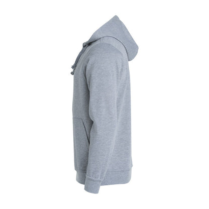 Grey Melange - Side - Clique Childrens-Kids Basic Hoodie