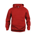 Red - Front - Clique Childrens-Kids Basic Hoodie