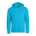 Turquoise - Front - Clique Childrens-Kids Basic Hoodie