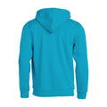 Turquoise - Back - Clique Childrens-Kids Basic Hoodie