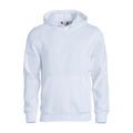White - Front - Clique Childrens-Kids Basic Hoodie