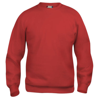 Red - Front - Clique Unisex Adult Basic Round Neck Sweatshirt