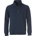 Dark Navy - Front - Clique Unisex Adult Classic Half Zip Sweatshirt