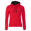 Red - Front - Clique Womens-Ladies Classic Hoodie