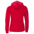 Red - Back - Clique Womens-Ladies Classic Hoodie