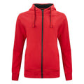 Red - Front - Clique Womens-Ladies Classic Full Zip Hoodie