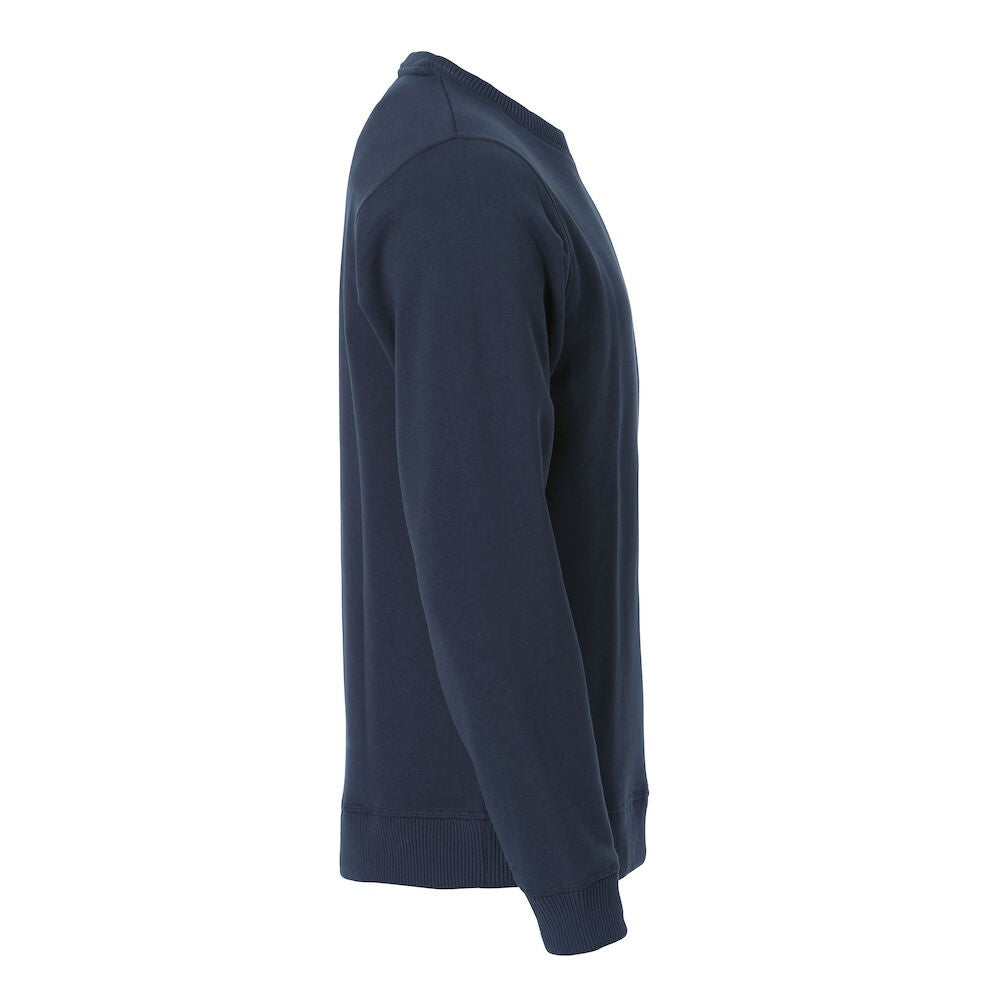 Dark Navy - Back - Clique Unisex Adult Classic Melange Round Neck Sweatshirt