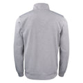 Grey Melange - Back - Clique Unisex Adult Basic Active Quarter Zip Sweatshirt