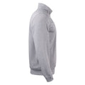 Grey Melange - Side - Clique Unisex Adult Basic Active Quarter Zip Sweatshirt