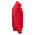 Red - Side - Clique Unisex Adult Basic Active Quarter Zip Sweatshirt