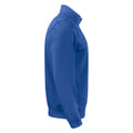 Royal Blue - Side - Clique Unisex Adult Basic Active Quarter Zip Sweatshirt
