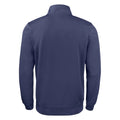 Dark Navy - Back - Clique Unisex Adult Basic Active Quarter Zip Sweatshirt