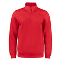 Red - Front - Clique Unisex Adult Basic Active Quarter Zip Sweatshirt