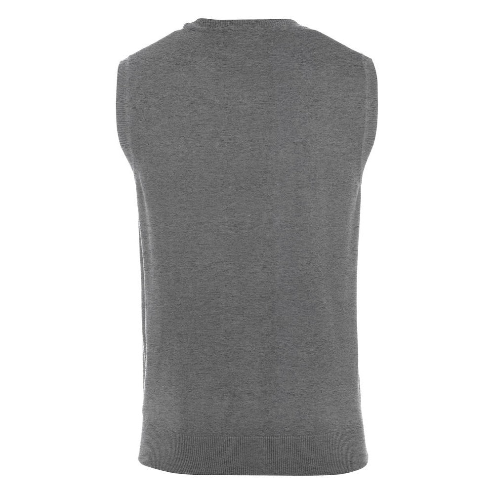 Grey Melange - Back - Clique Mens Adrian Vest