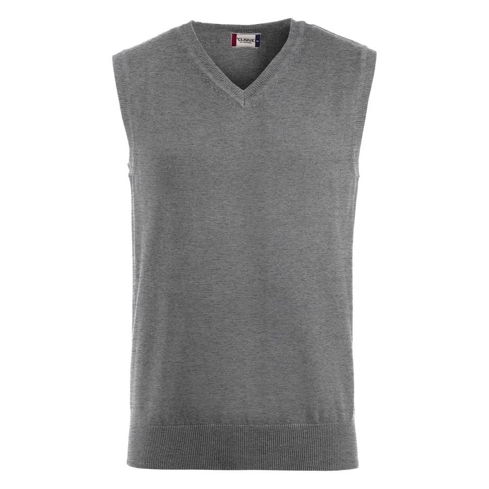 Grey Melange - Front - Clique Mens Adrian Vest