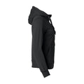 Black - Lifestyle - Clique Womens-Ladies Plain Full Zip Hoodie