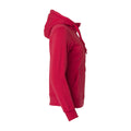 Red - Lifestyle - Clique Womens-Ladies Plain Full Zip Hoodie