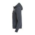 Anthracite Melange - Side - Clique Womens-Ladies Plain Full Zip Hoodie