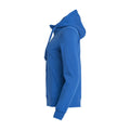 Royal Blue - Side - Clique Womens-Ladies Plain Full Zip Hoodie