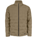 Khaki Brown - Front - Clique Womens-Ladies Plain Full Zip Hoodie