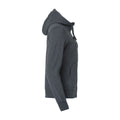 Anthracite Melange - Lifestyle - Clique Womens-Ladies Plain Full Zip Hoodie