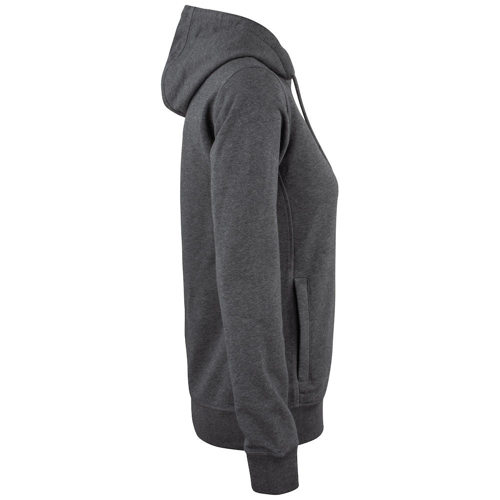 Anthracite Melange - Side - Clique Womens-Ladies Premium Melange Hoodie