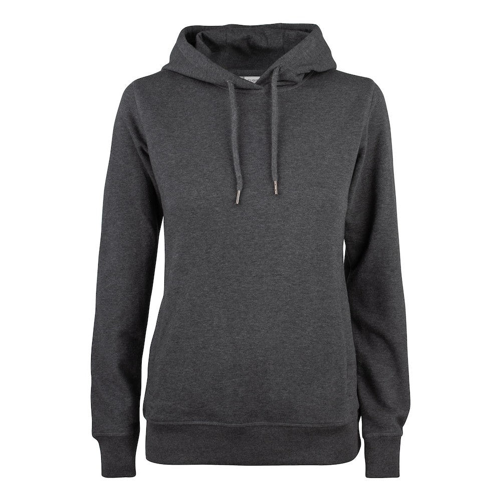 Anthracite Melange - Front - Clique Womens-Ladies Premium Melange Hoodie
