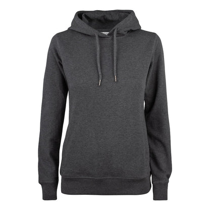 Anthracite Melange - Front - Clique Womens-Ladies Premium Melange Hoodie