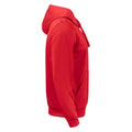 Red - Side - Clique Unisex Adult Basic Active Hoodie