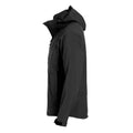 Black - Side - Clique Mens Milford Soft Shell Jacket