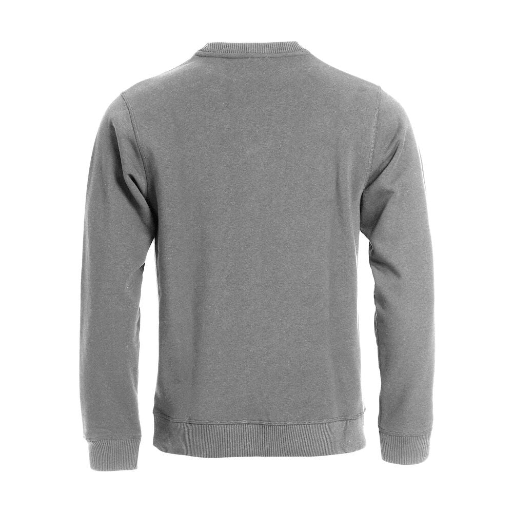Grey Melange - Back - Clique Unisex Adult Classic Plain Round Neck Sweatshirt