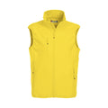 Lemon Yellow - Front - Clique Mens Basic Softshell Gilet