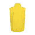 Lemon Yellow - Back - Clique Mens Basic Softshell Gilet