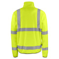 Yellow-Black - Back - Projob Mens Light High-Vis Soft Shell Jacket