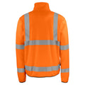 Orange-Black - Back - Projob Mens Light High-Vis Soft Shell Jacket