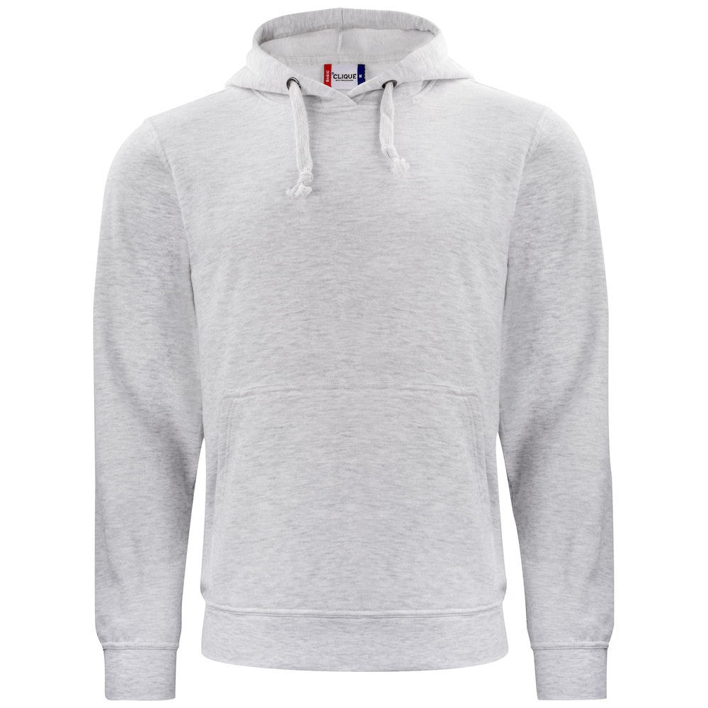 Ash - Front - Clique Unisex Adult Basic Hoodie