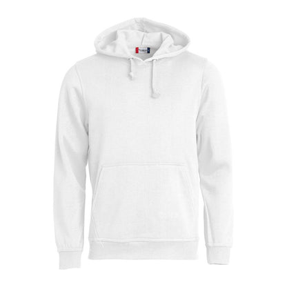 White - Front - Clique Unisex Adult Basic Hoodie