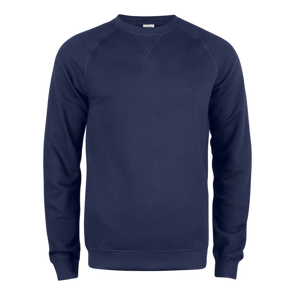 Dark Navy - Front - Clique Mens Premium Round Neck Sweatshirt