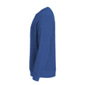 Blue Melange - Side - Clique Unisex Adult Classic Melange Round Neck Sweatshirt