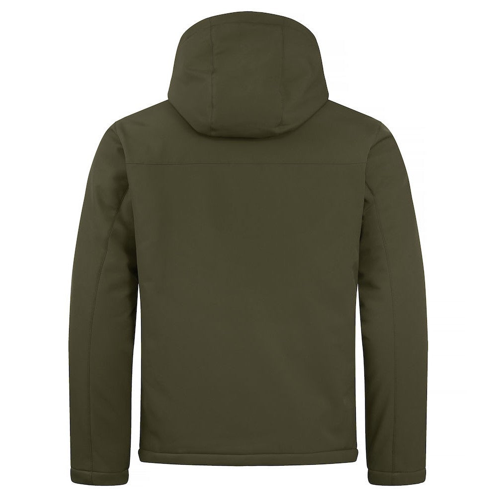 Fog Green - Back - Clique Mens Padded Soft Shell Jacket