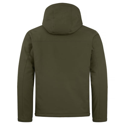 Fog Green - Back - Clique Mens Padded Soft Shell Jacket