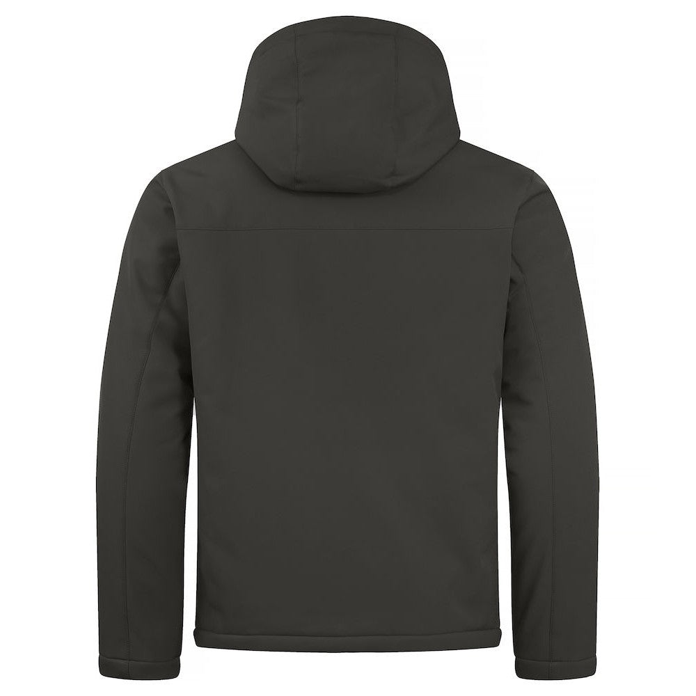 Dark Grey - Back - Clique Mens Padded Soft Shell Jacket