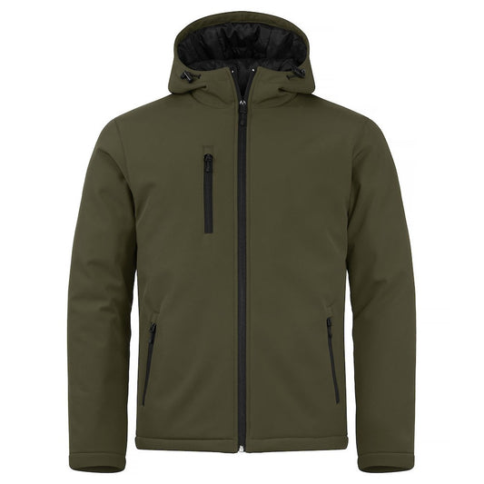 Fog Green - Front - Clique Mens Padded Soft Shell Jacket